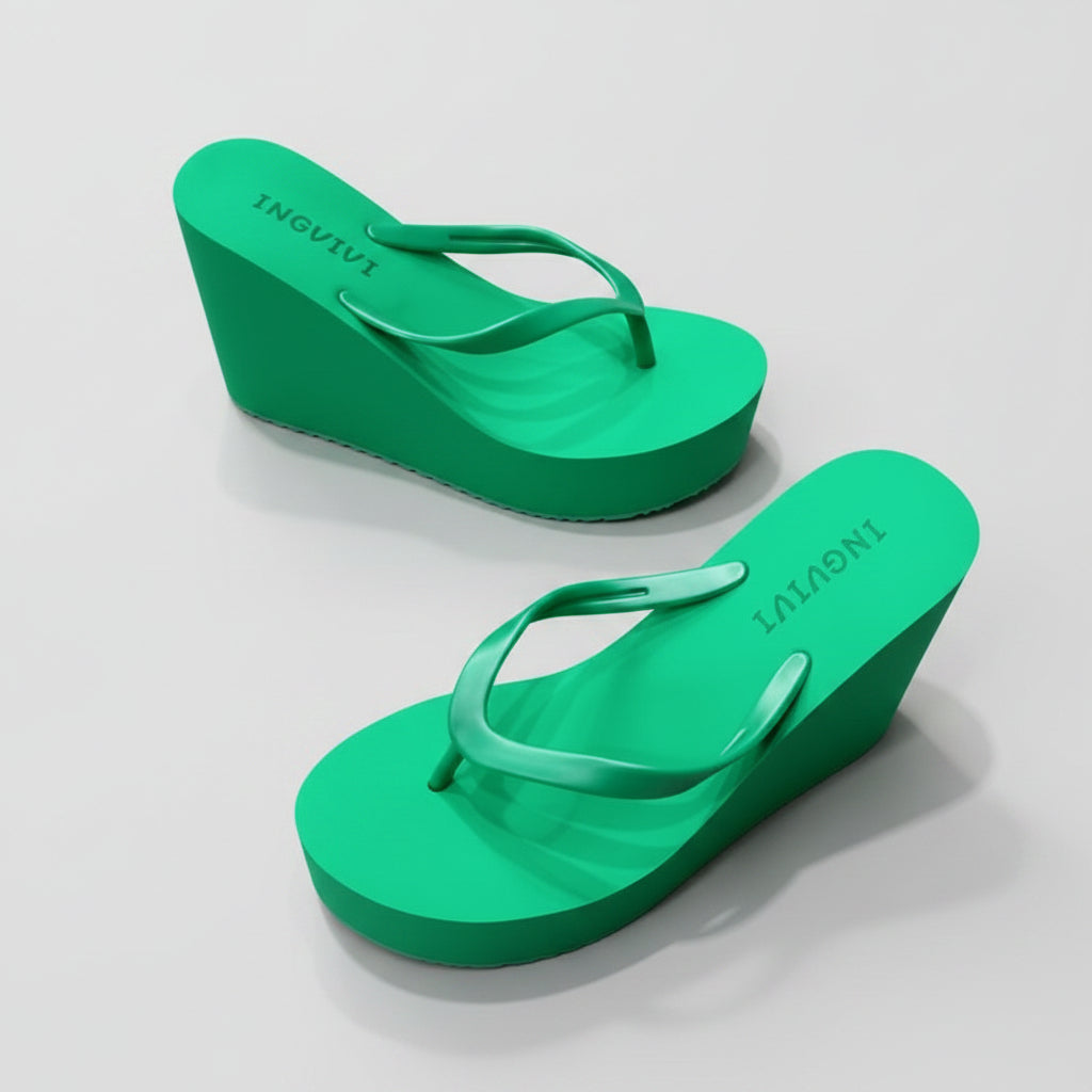 HIGH HEEL SLIPPERS SUMMER PLATFORM