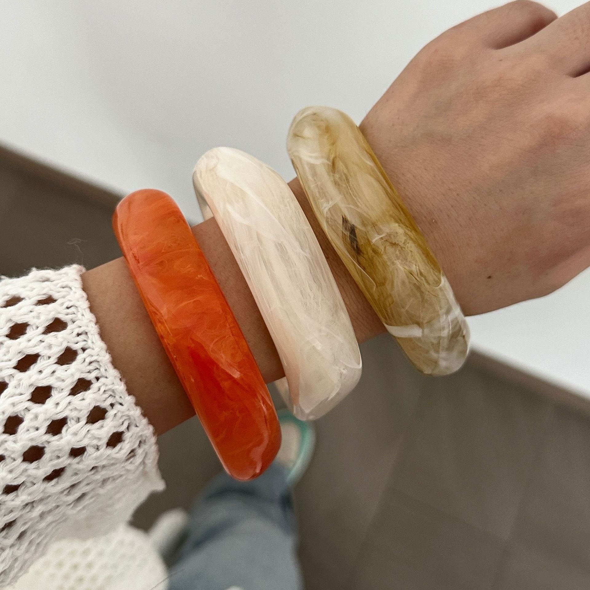 BANGLE BRACELETS TRANSLUCENT