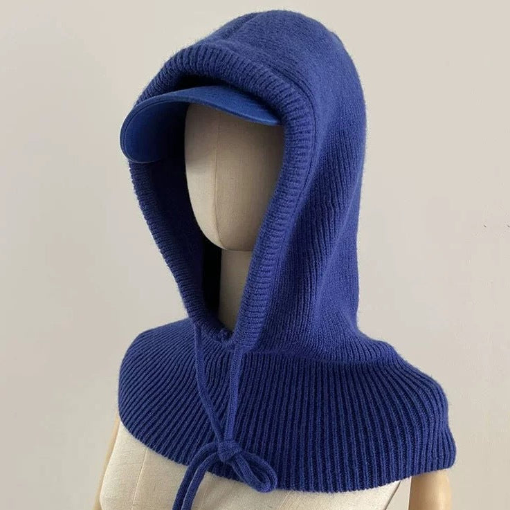 KNIT SCARF SLEEVE CAPE