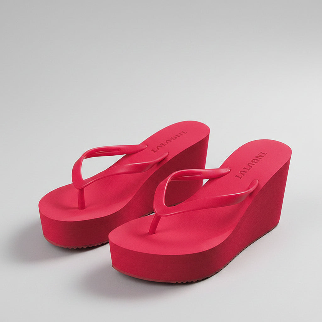 HIGH HEEL SLIPPERS SUMMER PLATFORM