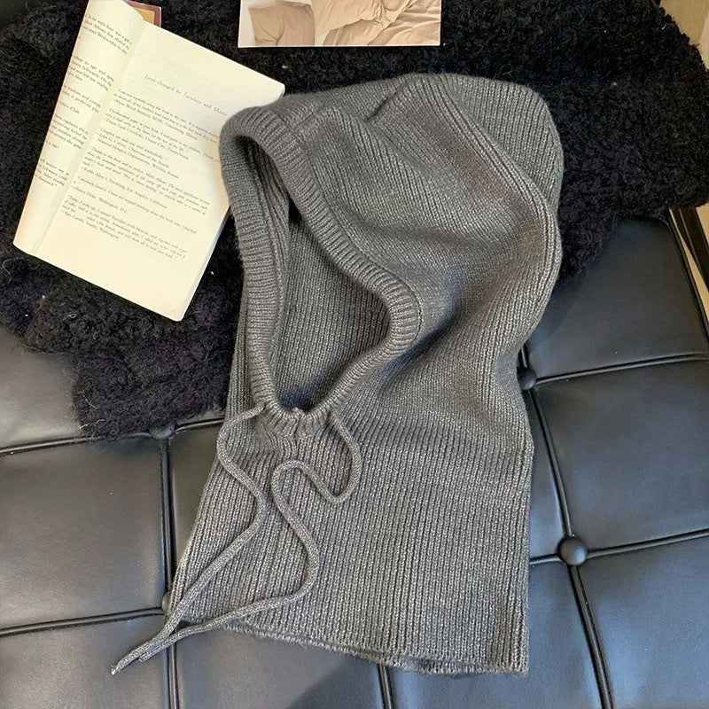 KNIT SCARF SLEEVE CAPE