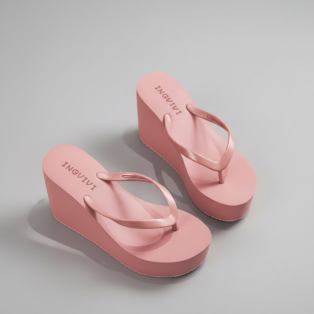 HIGH HEEL SLIPPERS SUMMER PLATFORM