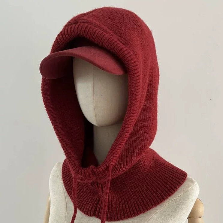 KNIT SCARF SLEEVE CAPE