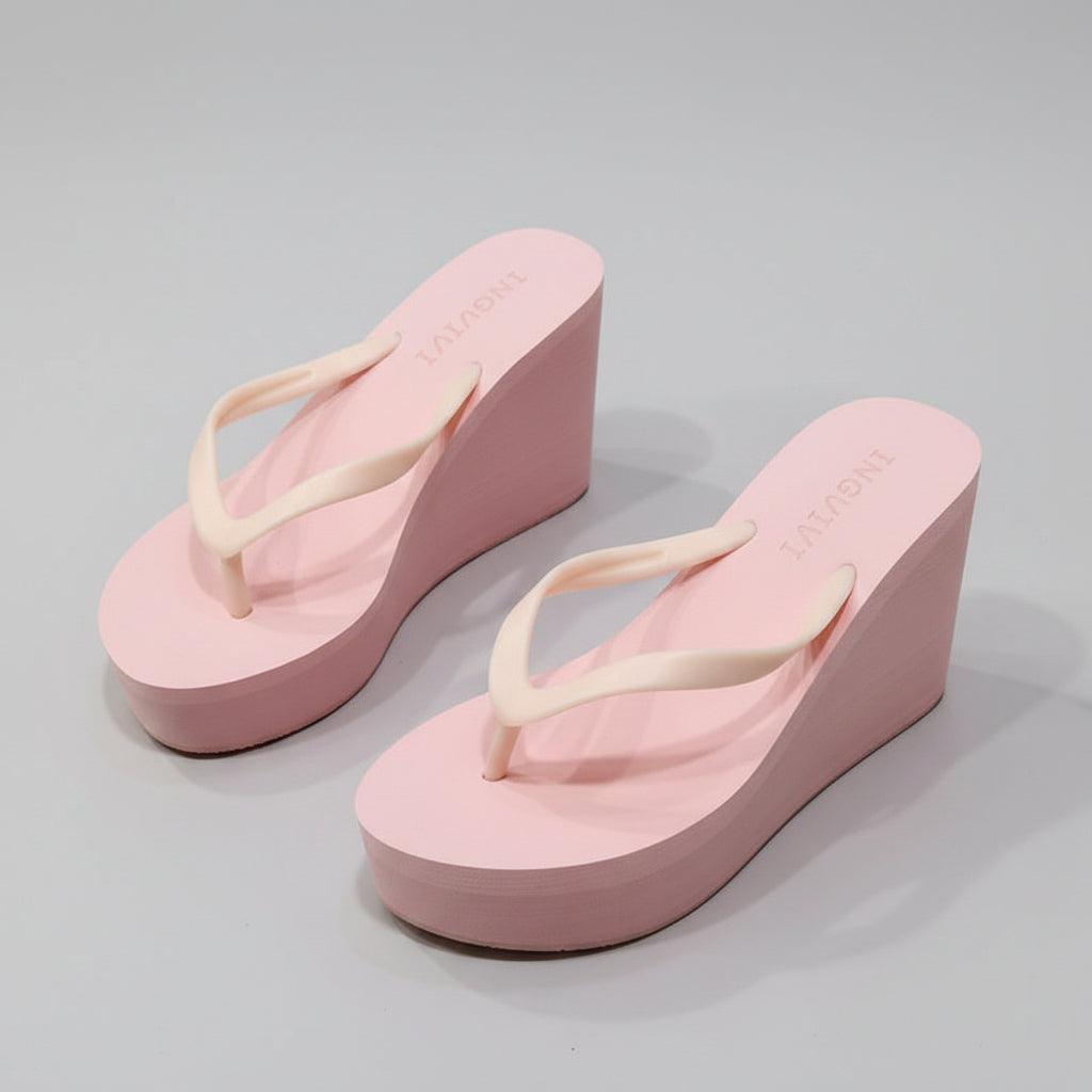 HIGH HEEL SLIPPERS SUMMER PLATFORM