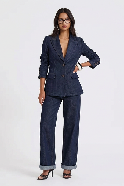 TAILORED COMMUTER DENIM SET